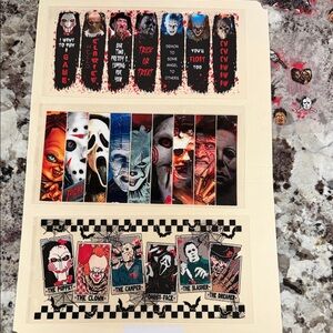3 DTF WRAPS…. Horror theme